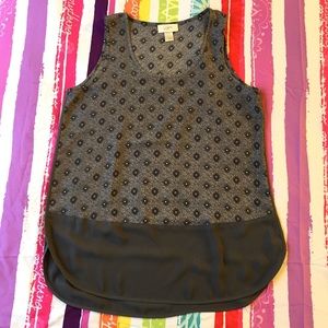 Ann Taylor Loft Tank Blouse SMALL